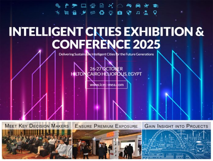 1001933895 ROOT Technologies, the organizer of Intelligent Cities Exhibition & Conference (ICEC) (www.icec-mea.com), has announced the dates of the 11th round of Intelligent Cities Exhibition & Conference (ICEC). The Middle East and Africa’s foremost smart and sustainable cities event is set to take place this year 26-27 October 2025 in Cairo, Egypt.