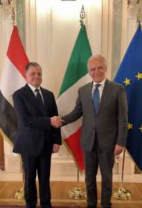 In the context of strengthening security cooperation between Egypt and European countries, Major General Mahmoud Tawfiq, the Egyptian Minister of Interior, paid an official visit to Italy at the head of a high-level security delegation in response to an invitation from Matteo Piantedosi, the Italian Minister of Interior.
