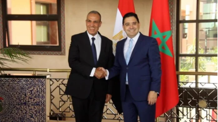 A telephone call took place between Dr. Badr Abdel-Aty, Minister of Foreign Affairs, Immigration and Egyptian Expatriate Affairs, and Nasser Bourita, Minister of Foreign Affairs, African Cooperation and Moroccans Living Abroad in the Kingdom of Morocco, on Tuesday, as part of the periodic consultation and coordination between the two brotherly countries