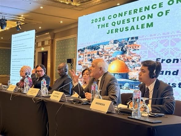 عقدت لجنة الأمم المتحدة المعنية بممارسة الشعب الفلسطيني لحقوقه غير القابلة للتصرف، بالشراكة مع منظمة التعاون الإسلامي، بنجاح مؤتمر عام 2026 بشأن قضية القدس، وذلك في 18 يوليو الجاري في العاصمة المصرية القاهرة، وذلك بحسب بيانٍ وزعه مركز الأمم المتحدة للإعلام بالقاهرة على الصحف ووسائل الإعلام وحصل مراسل الدبلوماسية على نسخة منه.